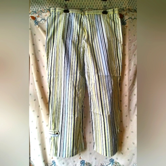 Striped Women's Capris - Picture 2 of 7